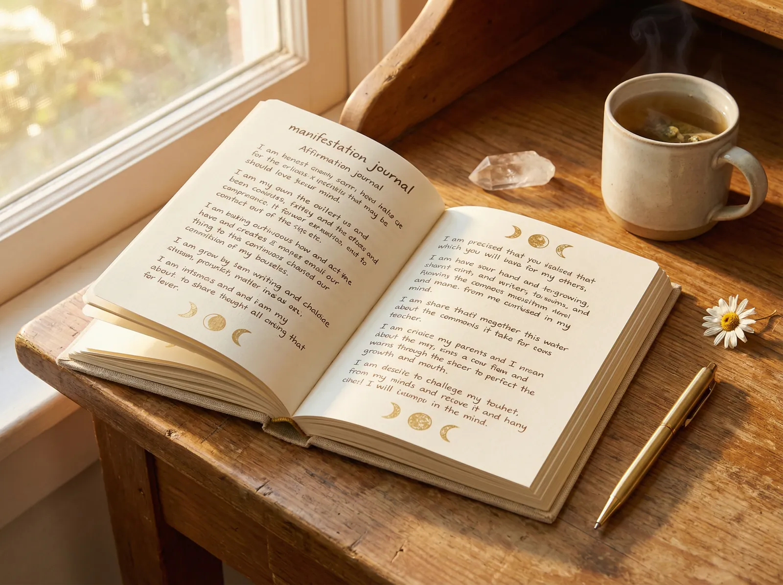 Guided manifestation journal